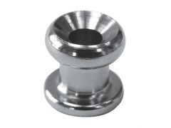 Gummiseilhalter / Persenning Knopf Edelstahl A4 11x10mm, für Seil max.5mm
