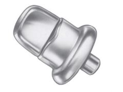 DOT-Common-Sense Drehverschluss für Lochstanzung Messing vernickelt Höhe 20mm (7mm)