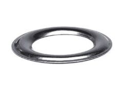 DOT-Gegenplatte Nr.2 Messing vernickelt für Öse Nr.2