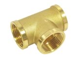 T-Stück mit Innengewinde Messing 1/2"