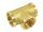 T-Stück mit Innengewinde Messing 3/4"
