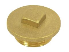 Stopfen mit Außengewinde Messing 1/4"