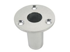 Persenning-Rohrhalter, versenkt Edelstahl A4 für Rohr 20mm