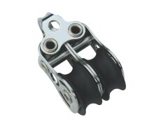 Sprenger Micro XS Block mit Kugellager A2/Kunststoff Seil max.6mm, mit 2 Rollen, Bügel