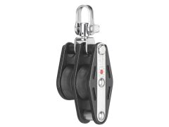 Sprenger Block 8mm mit Kugellager A2/Kunststoff 2 Rollen, Wirbelschäkel, Hundsfott