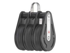 Sprenger Block 12mm mit Kugellager A2/Kunststoff mit 3 Rollen und Bügel