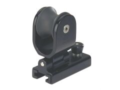 Sprenger Genuaschlitten mit Rolle Alu für Schiene 25x4mm, schwarz eloxiert