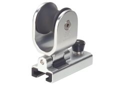 Sprenger Genuaschlitten mit Rolle Alu für Schiene 25x4mm, silber eloxiert