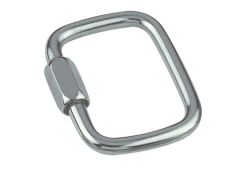 Schraubverbinder, quadratisch Edelstahl A4 6mm