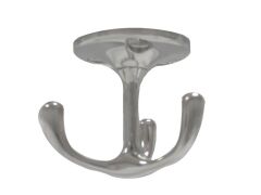 Kleiderhaken 3-fach, drehbar Edelstahl A4 66x57mm