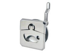 Einlassgriff, wasserdicht Edelstahl A4 65mm quadratisch, mit Schloss