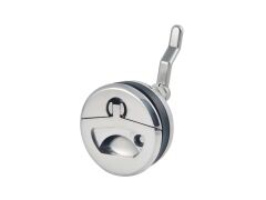 Einlassgriff, wasserdicht Edelstahl A4 62mm rund, mit Schloss