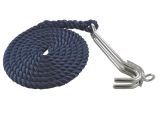 Kettenkralle mit gespleißtem Seil A4/PP für Kette 10mm, Seil 14mm (3m)