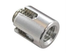 Kreuzklemme mit Durchgangsgewinde Edelstahl A4 4mm M12