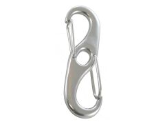 Doppelkarabinerhaken Edelstahl A4 80mm