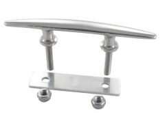 Klampe mit Alu-Gegenplatte und Außengewinde Edelstahl A4 152mm M8x38mm