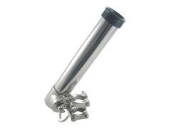 Angelrutenhalter für Reling, verstellbar Edelstahl A4 285mm, für Rohr 30mm