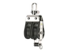 Sprenger S-Block 8mm mit Gleitlager A2/Kunststoff 2 Rollen, Wirbelschäkel, Hundsfott