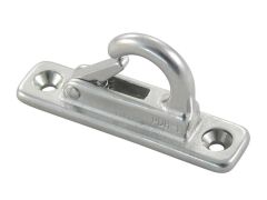 Fenderhaken mit Schnappsicherung, schmal Edelstahl A4 70x17mm