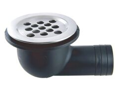 Wasserablauf mit Schlauchanschluss A4/Nylon 82mm, für Schlauch 38mm