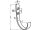 Haken Edelstahl A4 110mm