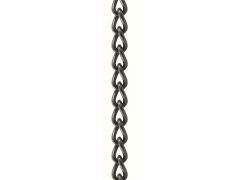 Panzerkette schwarz brüniert Edelstahl A2 2,5mm (10m)