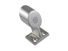 Handlaufendstück, 60° Edelstahl A4 für Rohr 22mm, Achshöhe 38mm