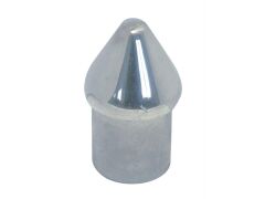 Rohrendstück, Spitze Edelstahl A4 für Rohr 25x1,5mm