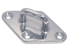 Decksplatte Raute Edelstahl A4 100x62mm, Bügel 8,5mm