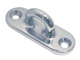 Decksplatte oval Edelstahl A4 100x36mm, Bügel 8,5mm