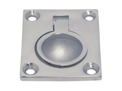 Einlassgriff eckig Edelstahl A4 47x38mm