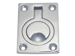 Einlassgriff eckig Edelstahl A4 63x44mm