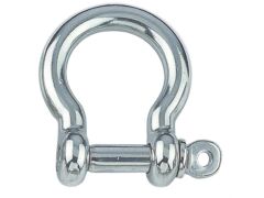 Rundschäkel, geschweift Edelstahl A4 4mm