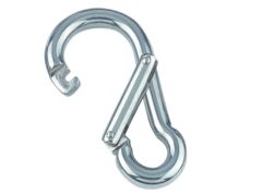 Karabinerhaken mit Spezialverschluss Edelstahl A4 8x80mm