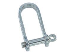 Flachschäkel, lang Edelstahl A4 5mm