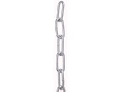 Rundstahlkette langglied, ähnl. DIN 763 Edelstahl A4 8x52mm (50m)