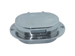 Tau- und Kettendurchlass Edelstahl A4 140x100mm