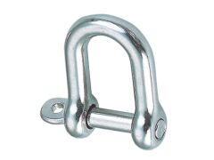 Rundschäkel mit unverl. Bolzen Edelstahl A4 6mm