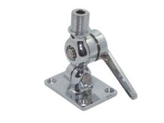 Antennenkipphalter auf Grundplatte Edelstahl A4 3/4", 92x64mm