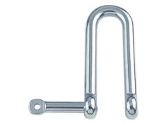 Rundschäkel, lang mit unverl. Bolzen Edelstahl A4 8mm