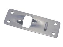 Fallenaustritt Edelstahl A2 83x32mm Grundplatte gerade