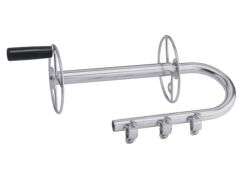 Rettungsleinenhalter Edelstahl A2 senkrecht, für Rohr 30mm