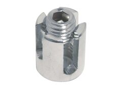 Kreuzklemme mit Sackgewinde Edelstahl A4 3mm