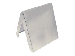 Abdeckkappe für Steckdose Edelstahl A4 115x125mm