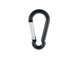 Alu-Karabinerhaken Alu 5x50mm schwarz