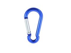 Alu-Karabinerhaken Alu 6x60mm blau