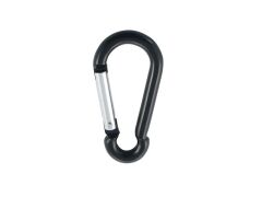 Alu-Karabinerhaken Alu 6x60mm schwarz