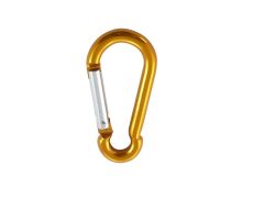 Alu-Karabinerhaken Alu 8x80mm gelb
