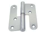 Türscharnier, 2-tlg. Edelstahl A2 80x100mm Links