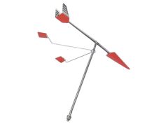 Wind-King mit Reflektoren Edelstahl A2 400x335mm M8